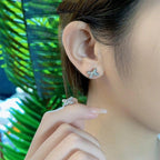 ¡®Imperial¡¯JEUX DE SILVER DIAMOND EARRINGS