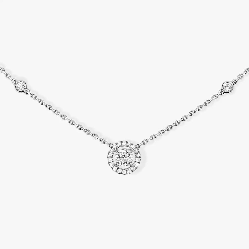 [Imperial Jewelrys]Diamond Necklace 0,20ct Brilliant Shape Joy