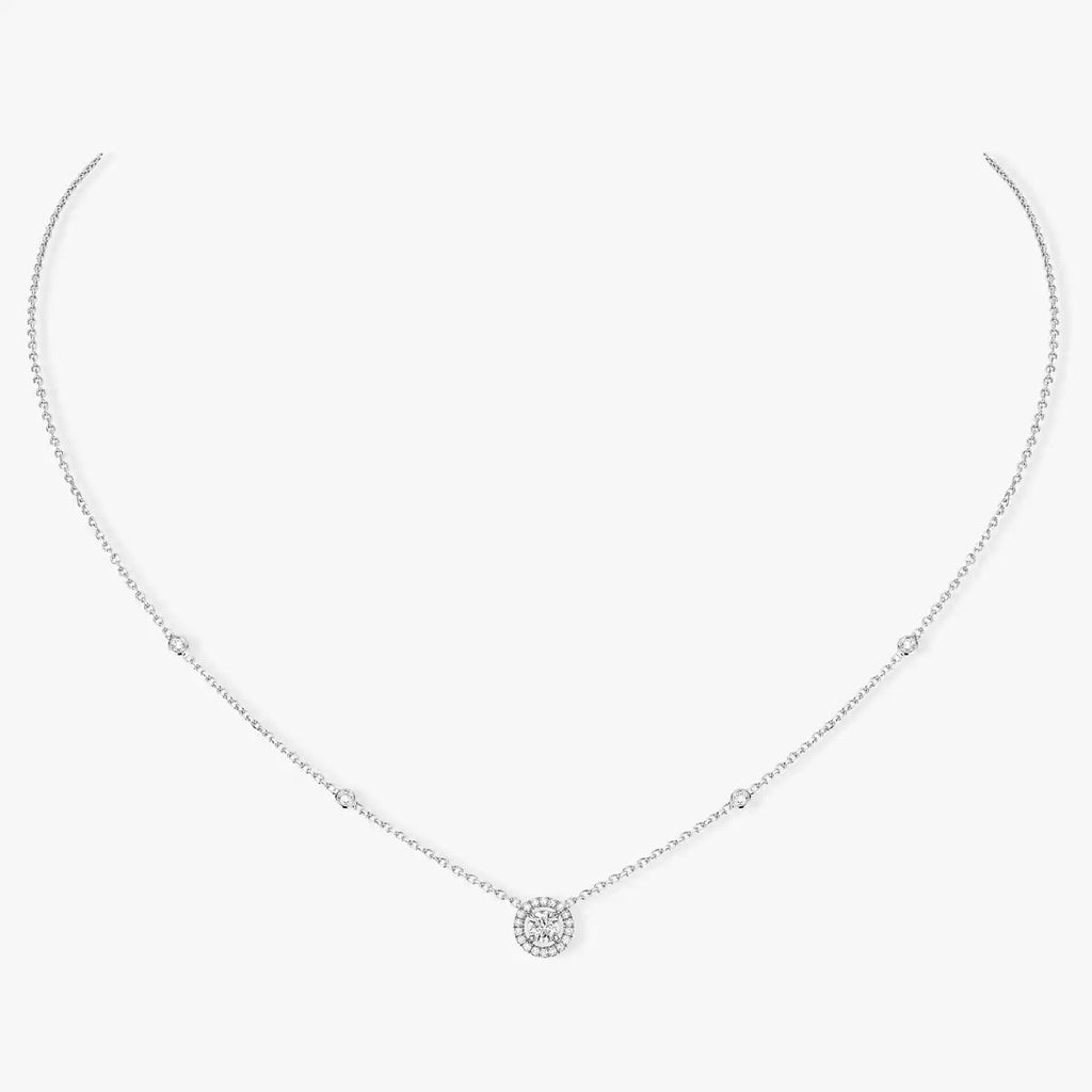 [Imperial Jewelrys]Diamond Necklace 0,20ct Brilliant Shape Joy