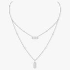 [Imperial Jewelrys]MOVE 2 ROW DIAMOND NECKLACE