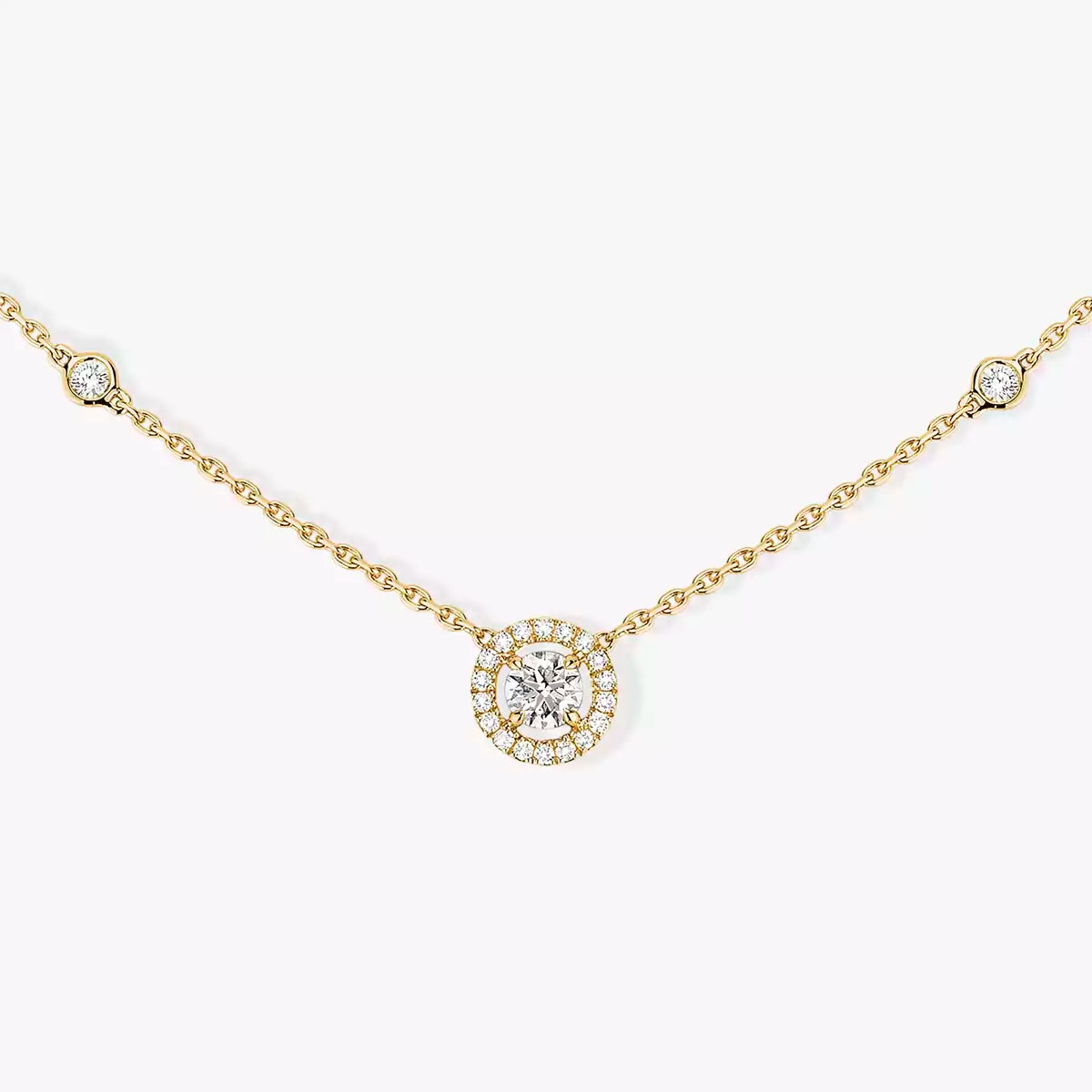 [Imperial Jewelrys]Diamond Necklace 0,20ct Brilliant Shape Joy