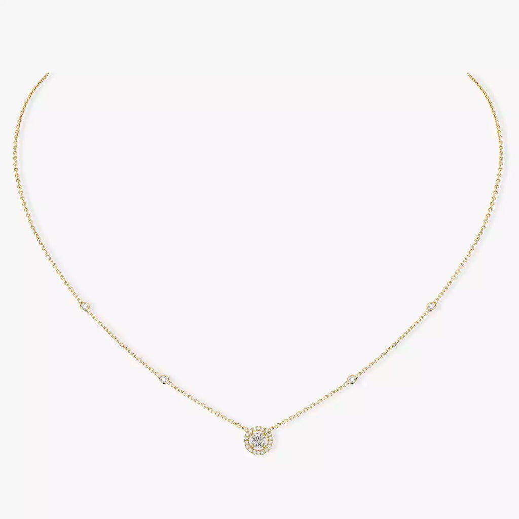 [Imperial Jewelrys]Diamond Necklace 0,20ct Brilliant Shape Joy