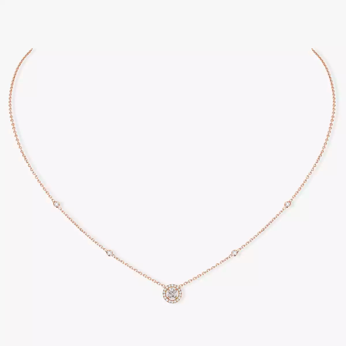 [Imperial Jewelrys]Diamond Necklace 0,20ct Brilliant Shape Joy