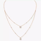 [Imperial Jewelrys]Diamond Necklace My Twin 2 Rows