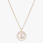 [Imperial Jewelrys]LUCKY MOVE MM NACRE BLANCHE DIAMOND NECKLACE