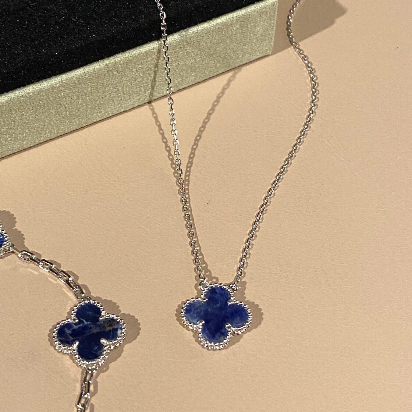 ¡®Imperial¡¯CLOVER 15MM PIETERSITE NECKLACE SILVER