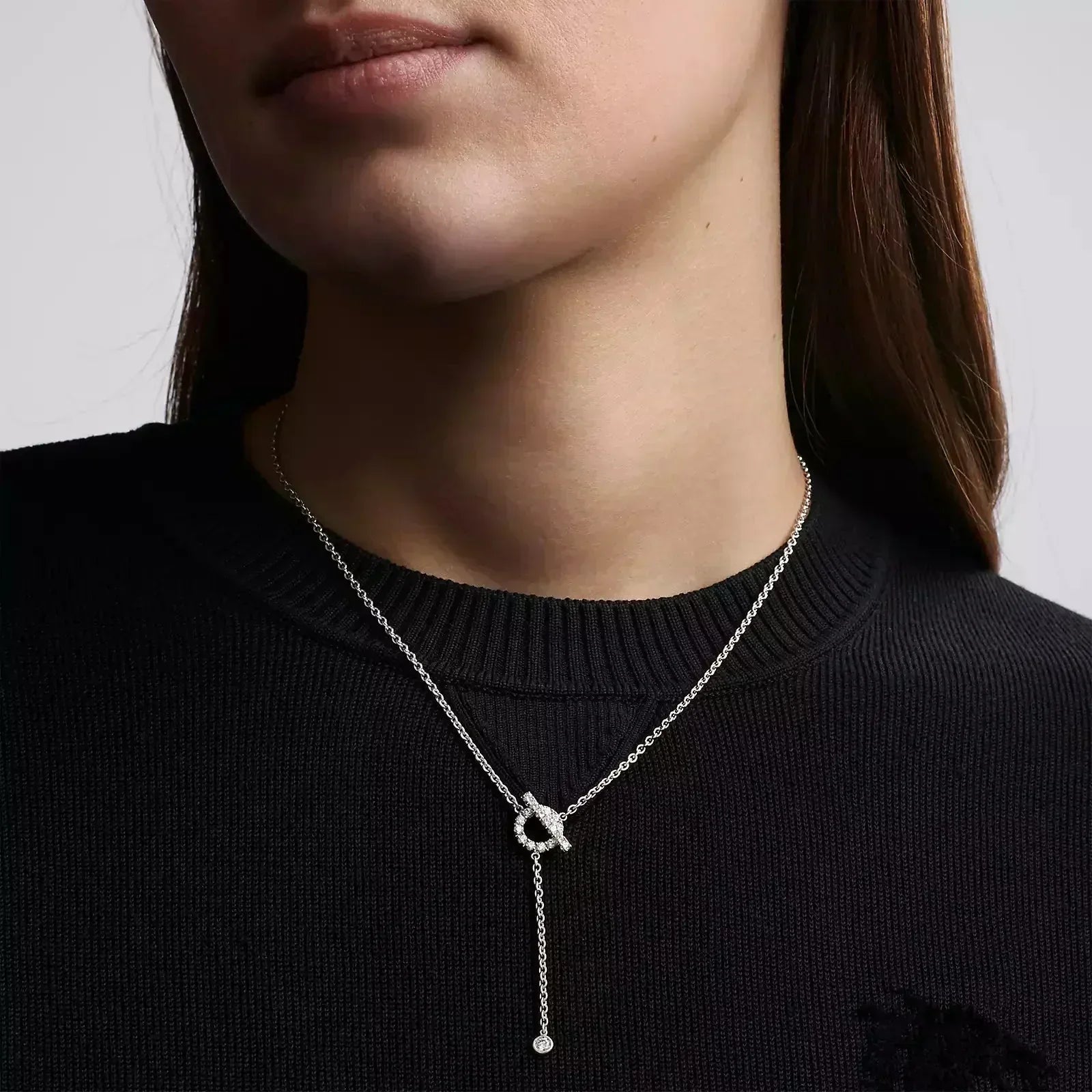¡®Imperial¡¯FINESSE SILVER DIAMOND NECKLACE