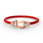 ¡®Imperial¡¯FORCE LARGE HORSESHOE HALF DIAMOND BRACELET ROSE GOLD