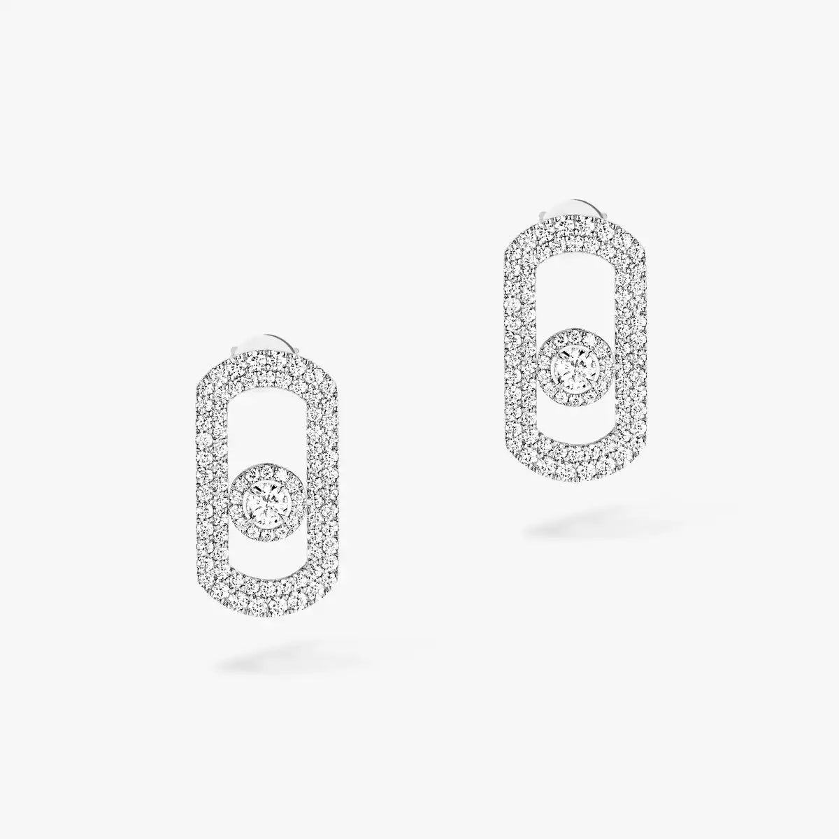 [Imperial Jewelrys]So Move Pave_-Set Diamond Earrings in Silver