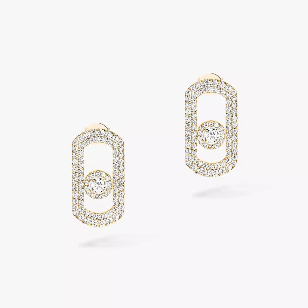 [Imperial Jewelrys]So Move Pave_-Set Diamond Earrings in Silver