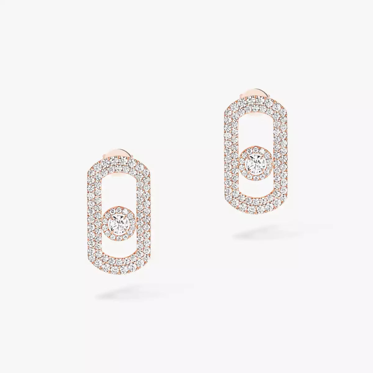 [Imperial Jewelrys]So Move Pave_-Set Diamond Earrings in Silver