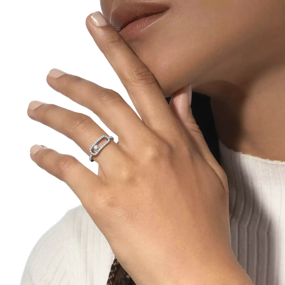 [Imperial Jewelrys]Move Uno Diamond Ring in Gold