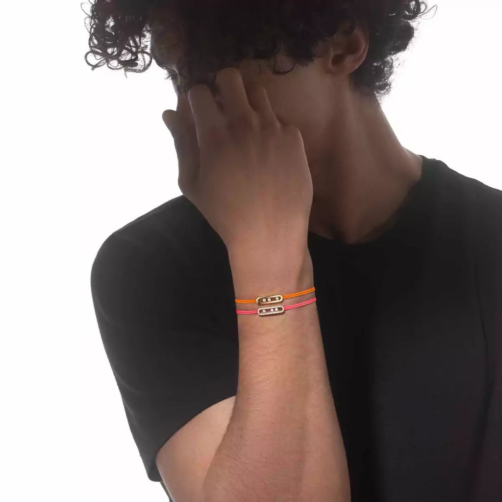 [Imperial Jewelrys]Messika Care(s) pink cord pavé bracelet