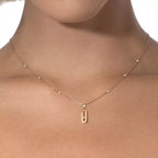 [Imperial Jewelrys] Move Uno Gold Diamond Long Necklace