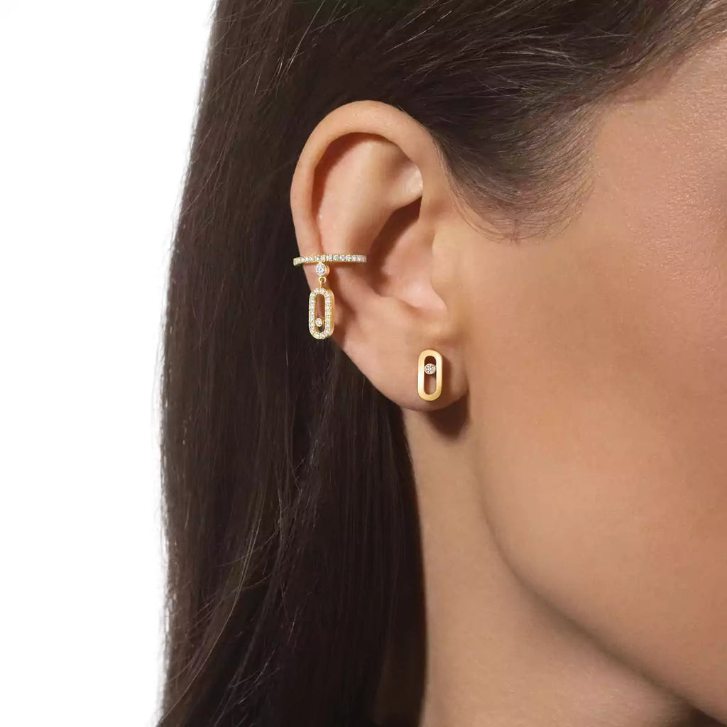 [Imperial Jewelrys]Move Uno Diamond Stud Earrings