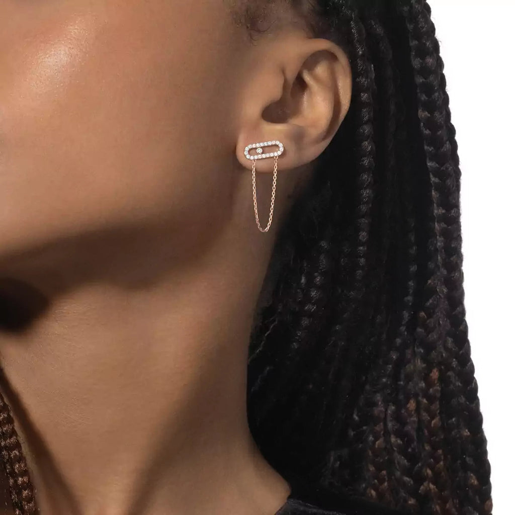 [Imperial Jewelrys]Move Uno Diamond Earrings