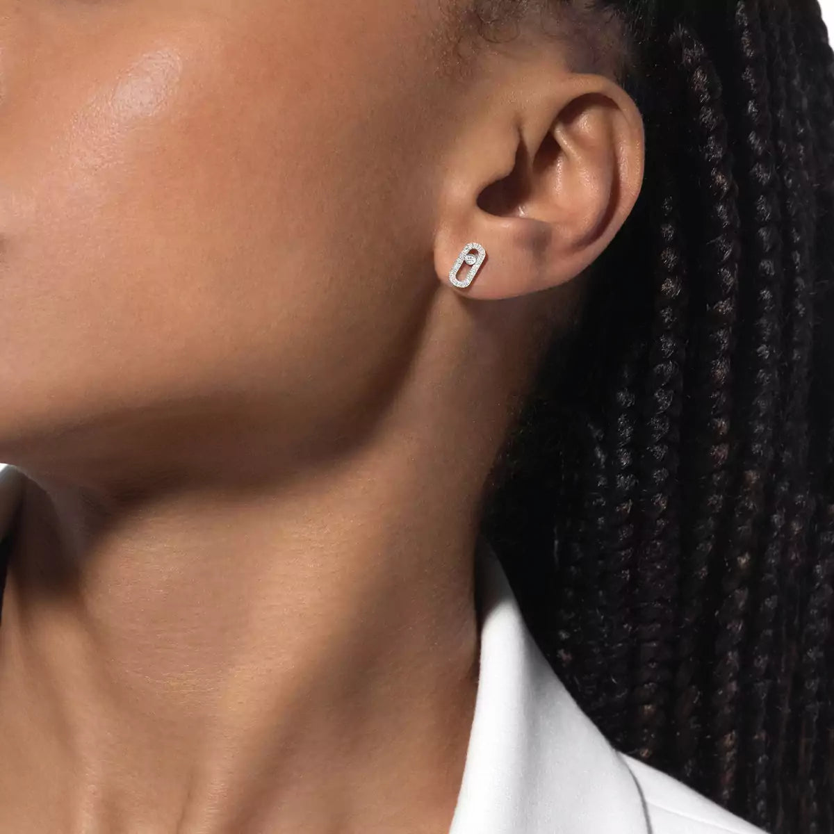 [Imperial Jewelrys]Move Uno Diamond Earrings