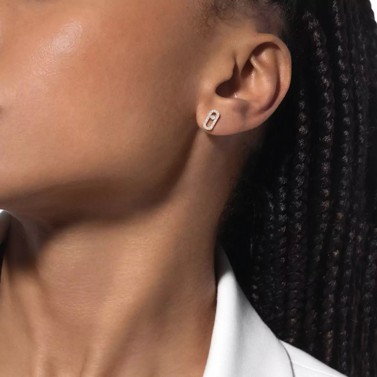 [Imperial Jewelrys]Move Uno Diamond Earrings