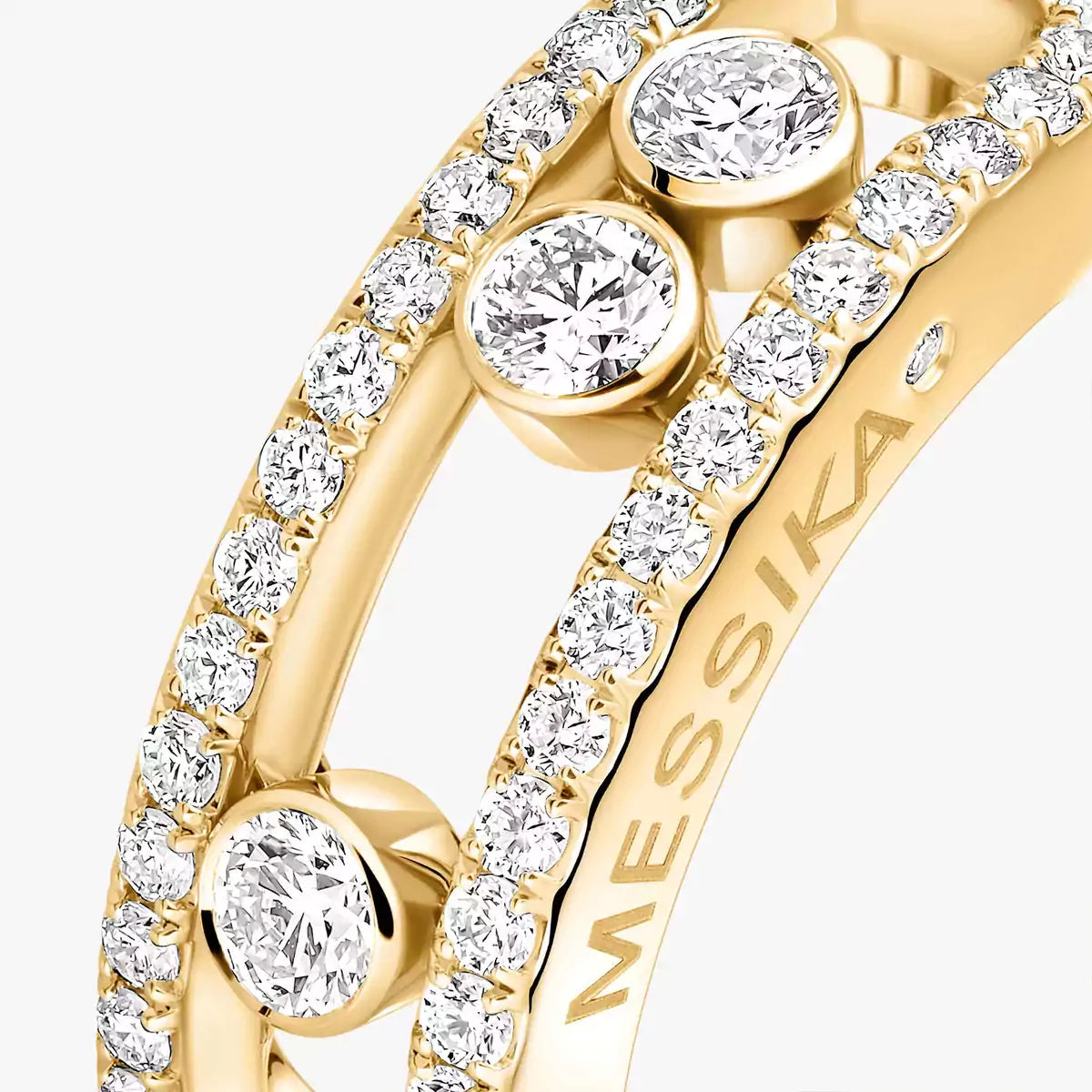 [Imperial Jewelrys] Move Gold Diamond Pave_ Ring