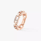 [Imperial Jewelrys]Move Link Pave_-Set Diamond Ring in Gold