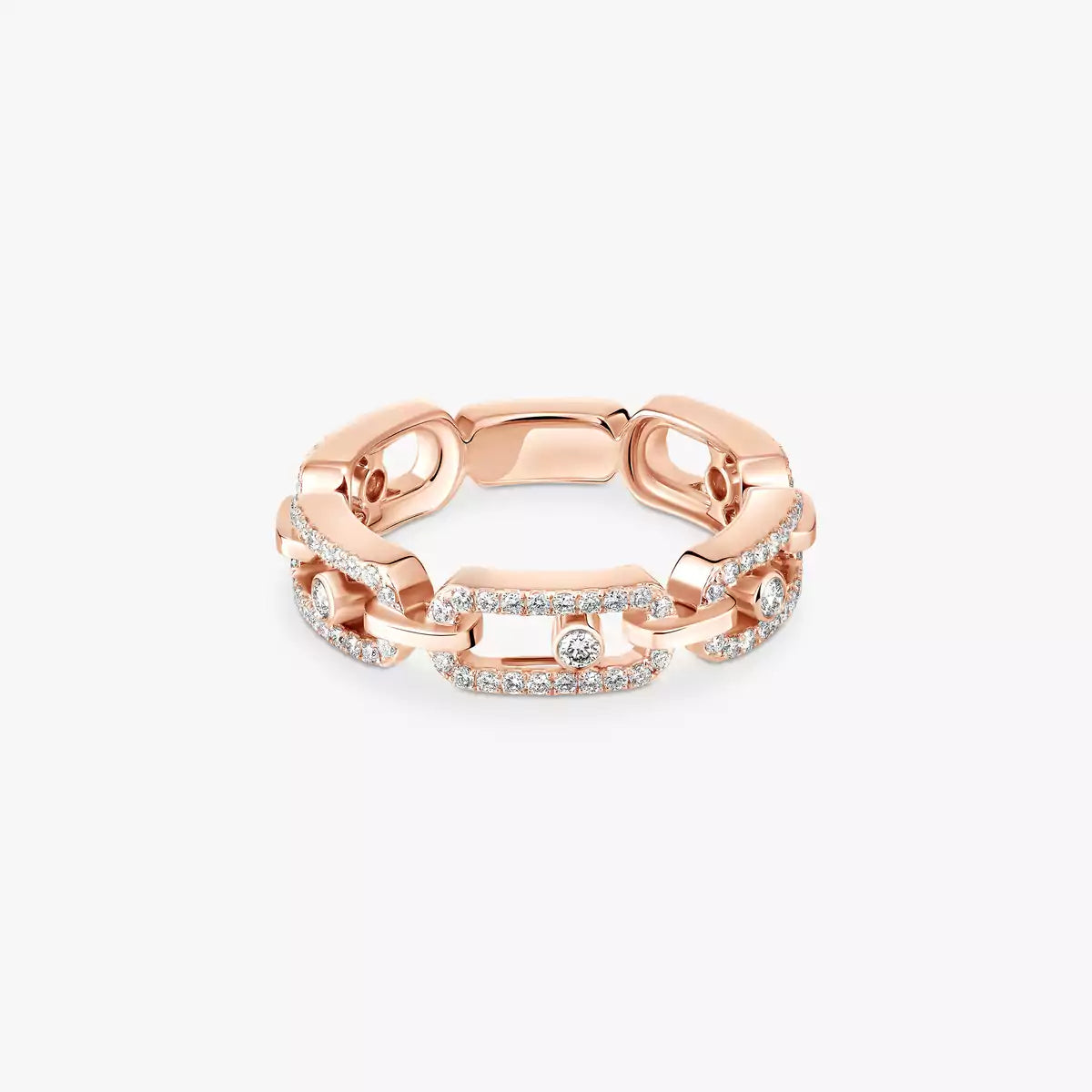 [Imperial Jewelrys]Move Link Pave_-Set Diamond Ring in Gold