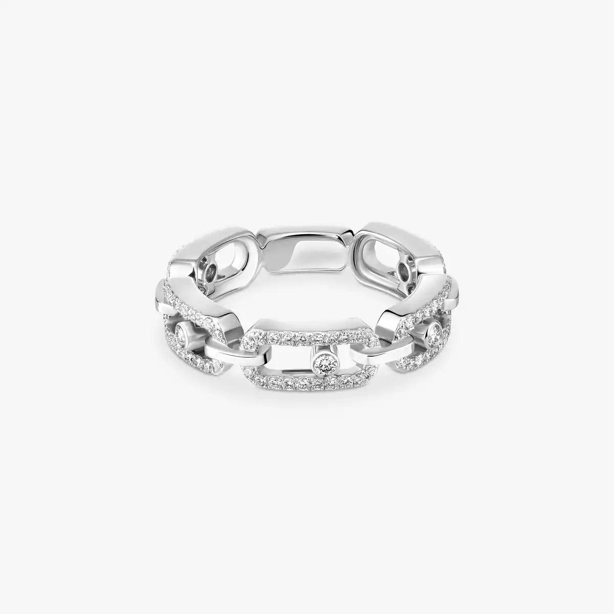 [Imperial Jewelrys]Move Link Pave_-Set Diamond Ring in Gold
