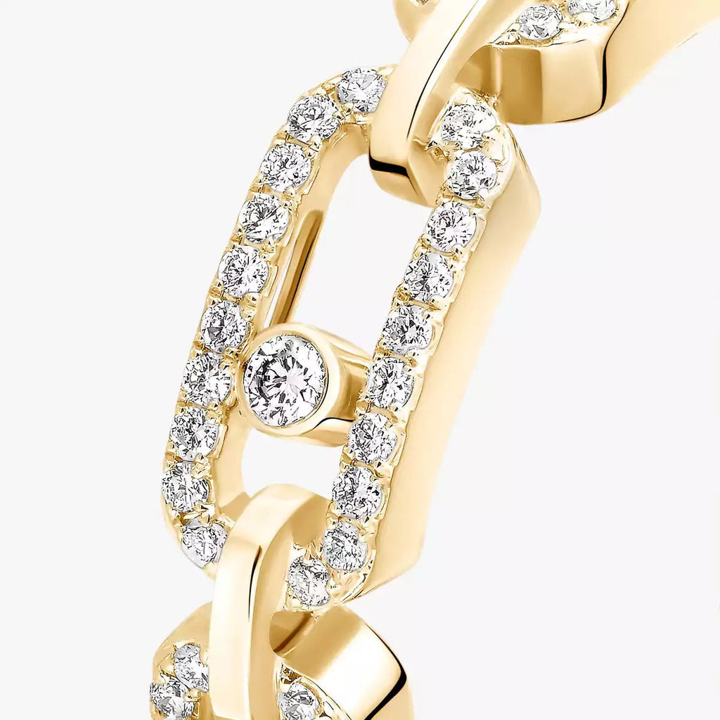 [Imperial Jewelrys]Move Link Pave_-Set Diamond Ring in Gold