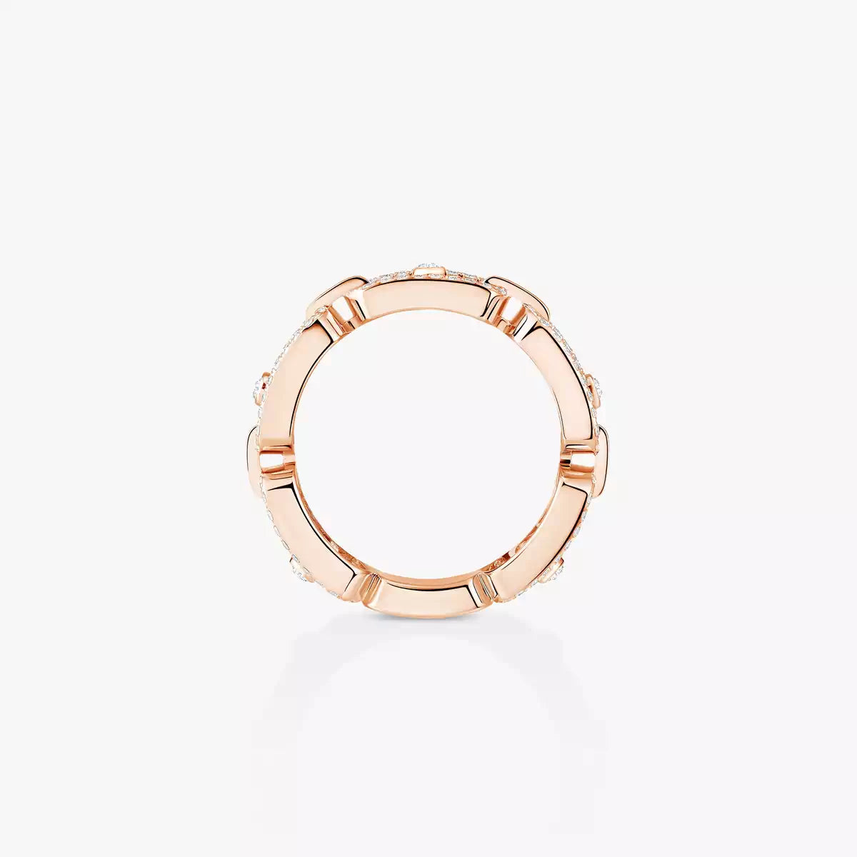 [Imperial Jewelrys]Move Link Pave_-Set Diamond Ring in Gold