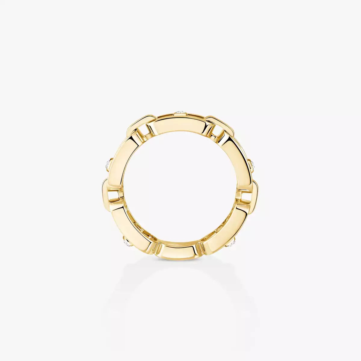 [Imperial Jewelrys]Move Link Pave_-Set Diamond Ring in Gold