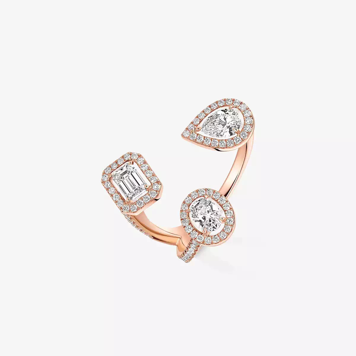 [[Imperial Jewelrys] Diamond Ring 0,25ct My Twin Trilogy