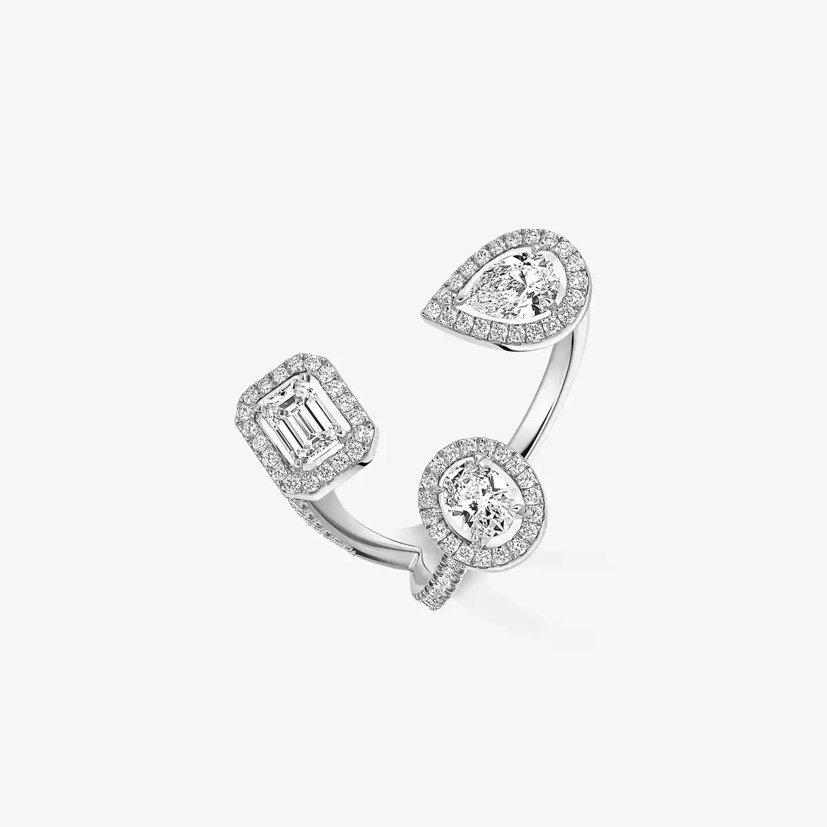 [[Imperial Jewelrys] Diamond Ring 0,25ct My Twin Trilogy