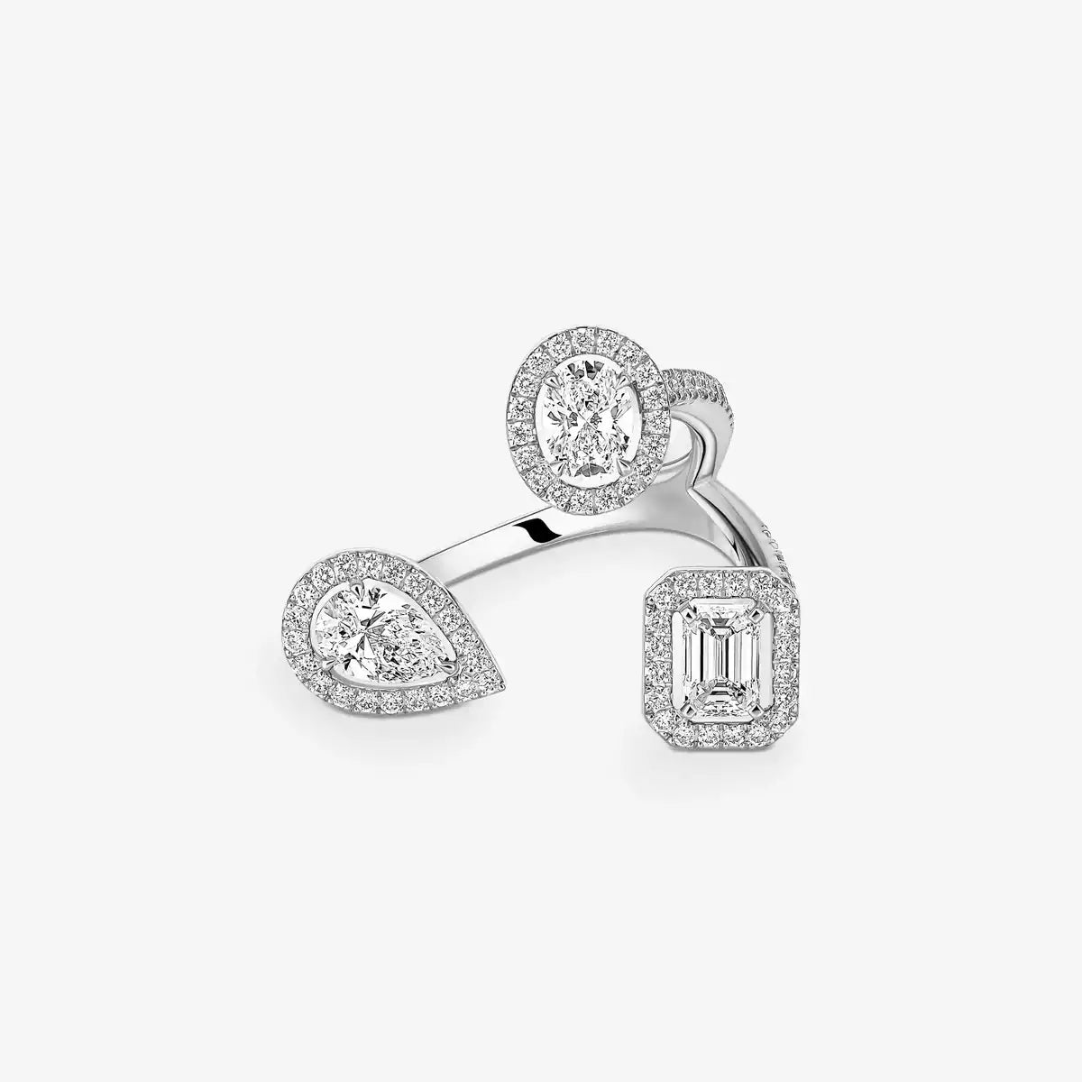 [[Imperial Jewelrys] Diamond Ring 0,25ct My Twin Trilogy
