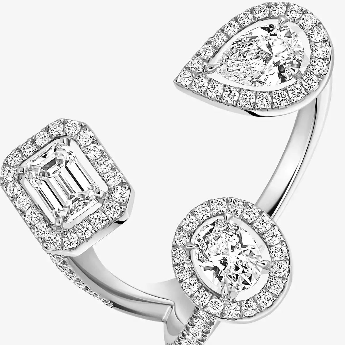 [[Imperial Jewelrys] Diamond Ring 0,25ct My Twin Trilogy