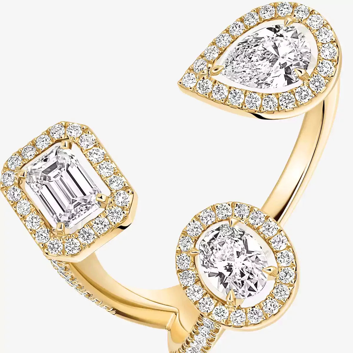 [[Imperial Jewelrys] Diamond Ring 0,25ct My Twin Trilogy