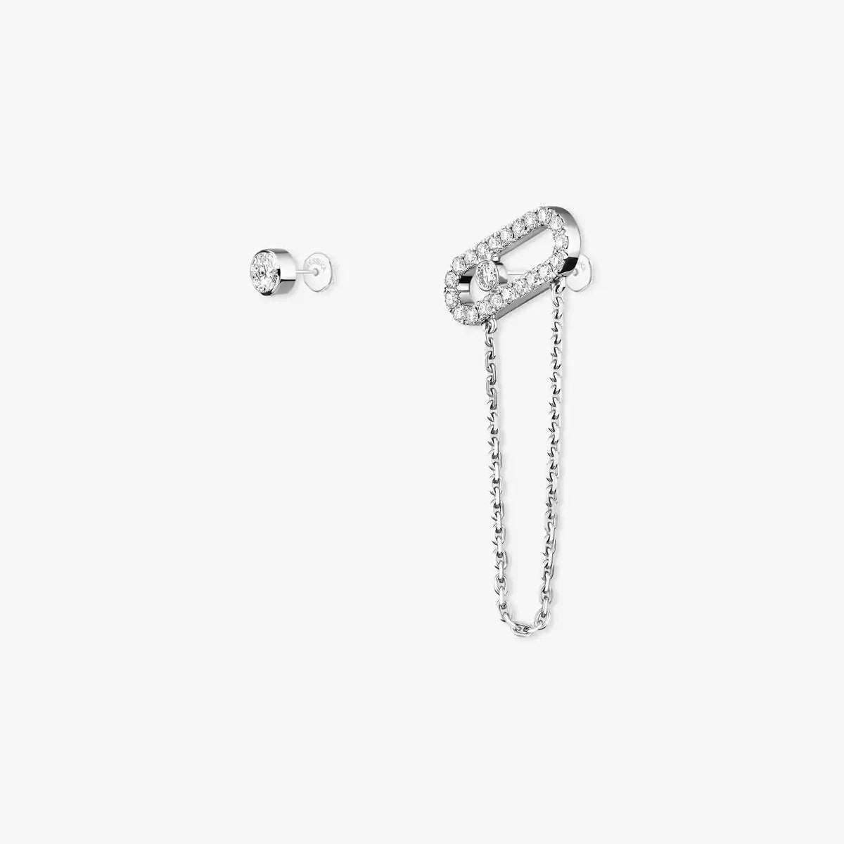 [Imperial Jewelrys]Move Uno Diamond Earrings