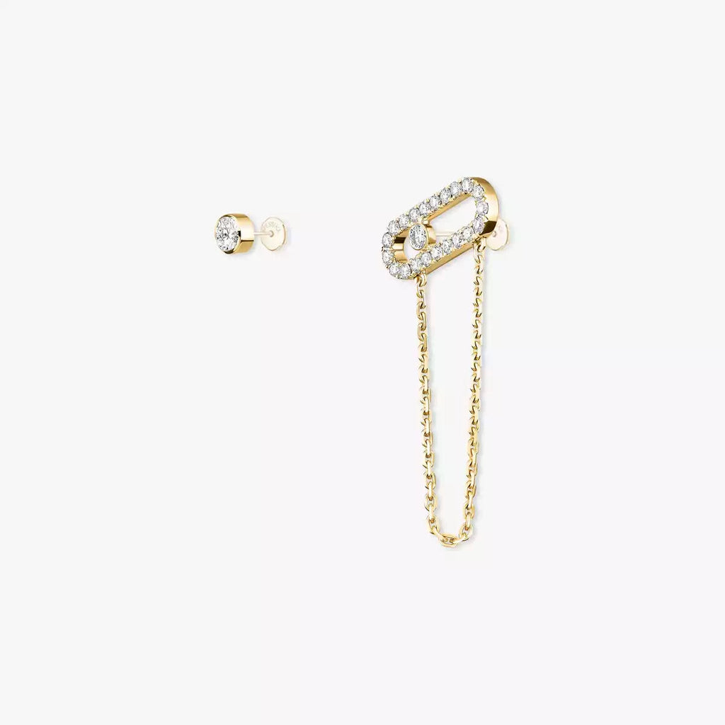 [Imperial Jewelrys]Move Uno Diamond Earrings