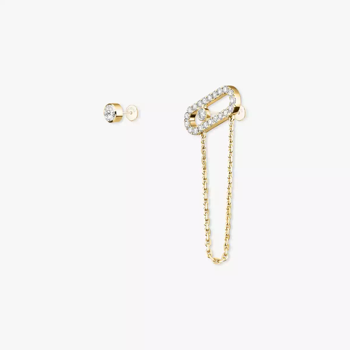 [Imperial Jewelrys]Move Uno Diamond Earrings