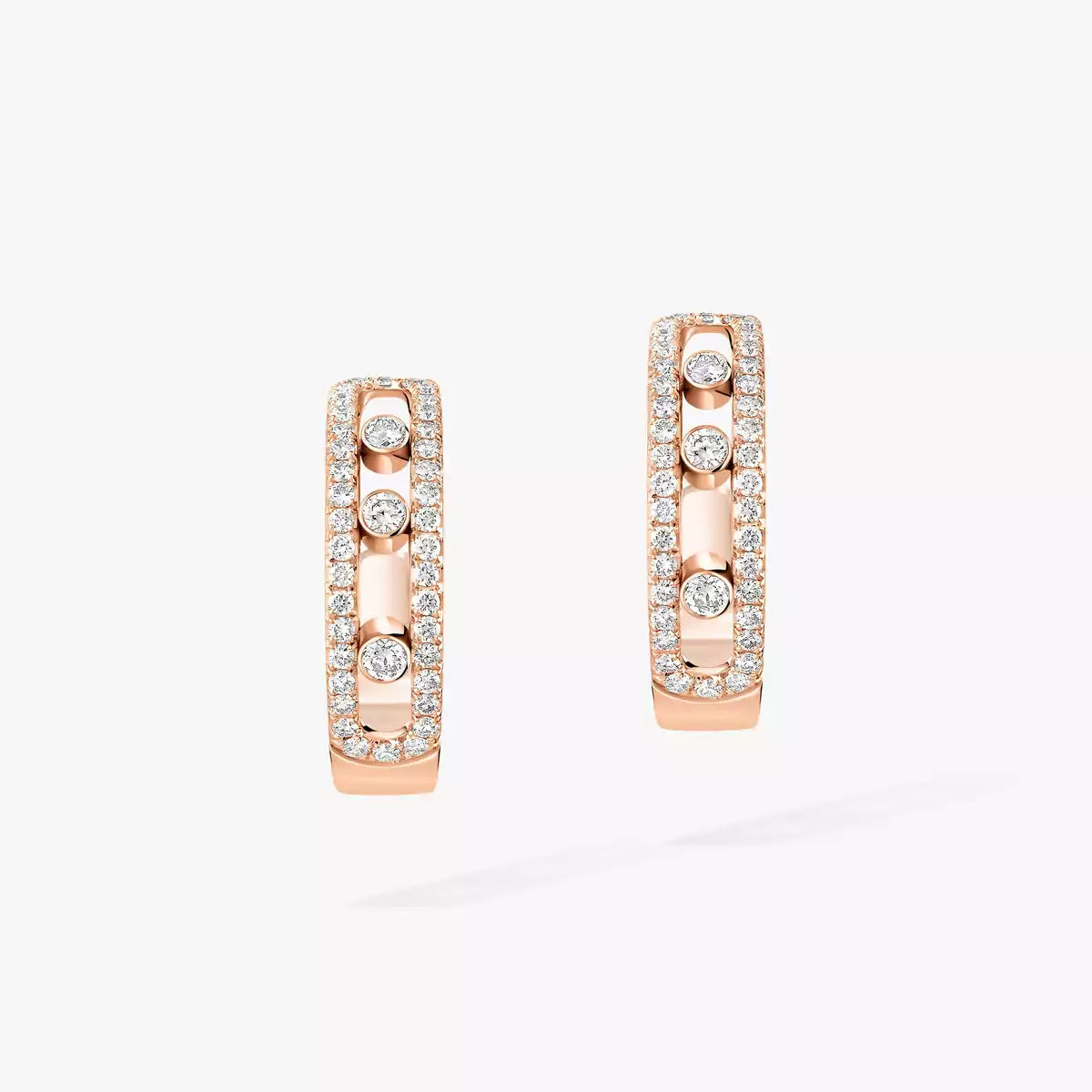 [Imperial Jewelrys]Diamond Pave_ Hoop Earrings Move