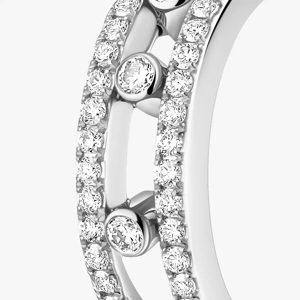 [Imperial Jewelrys]Diamond Pave_ Hoop Earrings Move