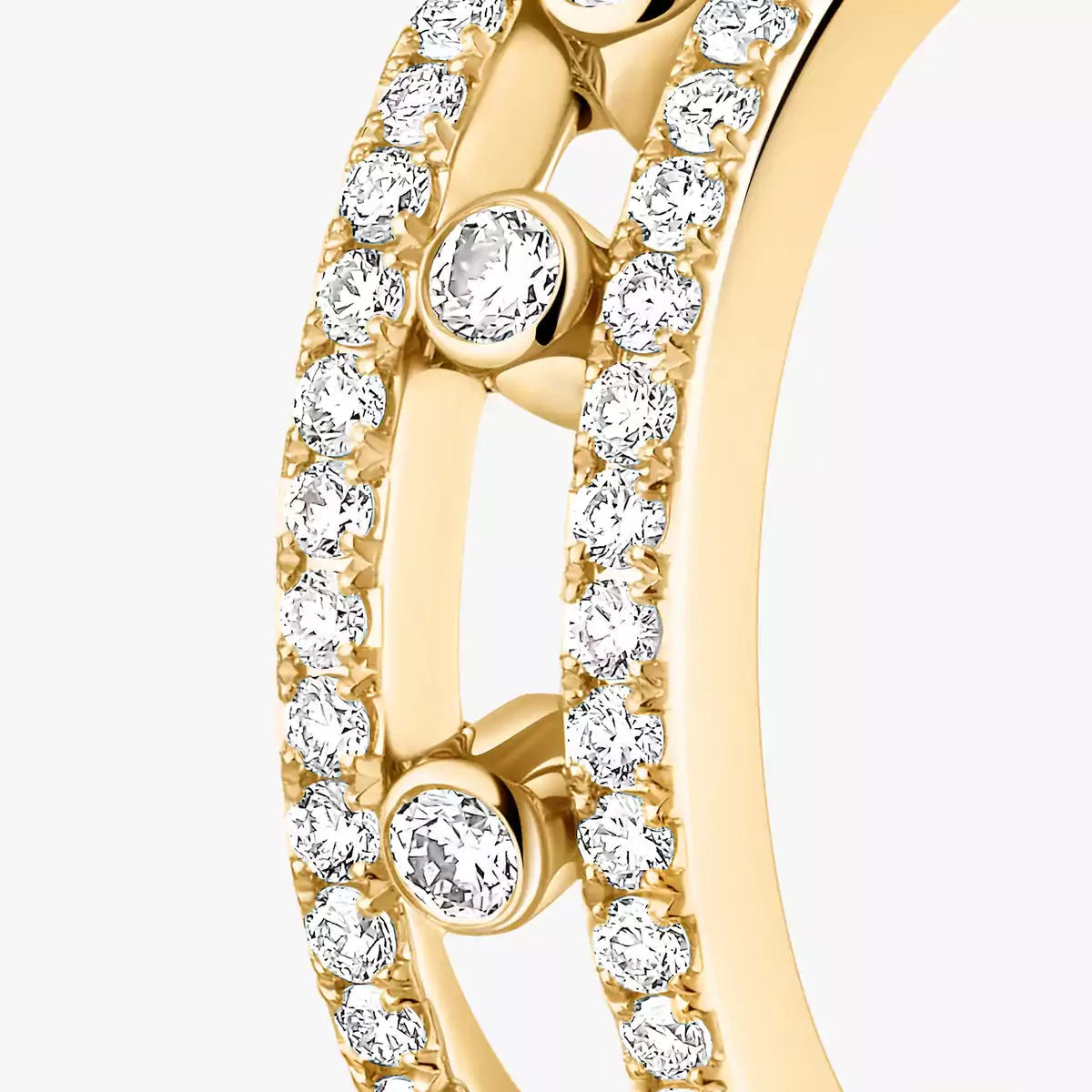 [Imperial Jewelrys]Diamond Pave_ Hoop Earrings Move