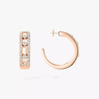 [Imperial Jewelrys]Diamond Pave_ Hoop Earrings Move