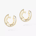 [Imperial Jewelrys]Move Romane Small Diamond Hoop Earrings
