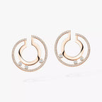 [Imperial Jewelrys]Move Romane Small Diamond Hoop Earrings