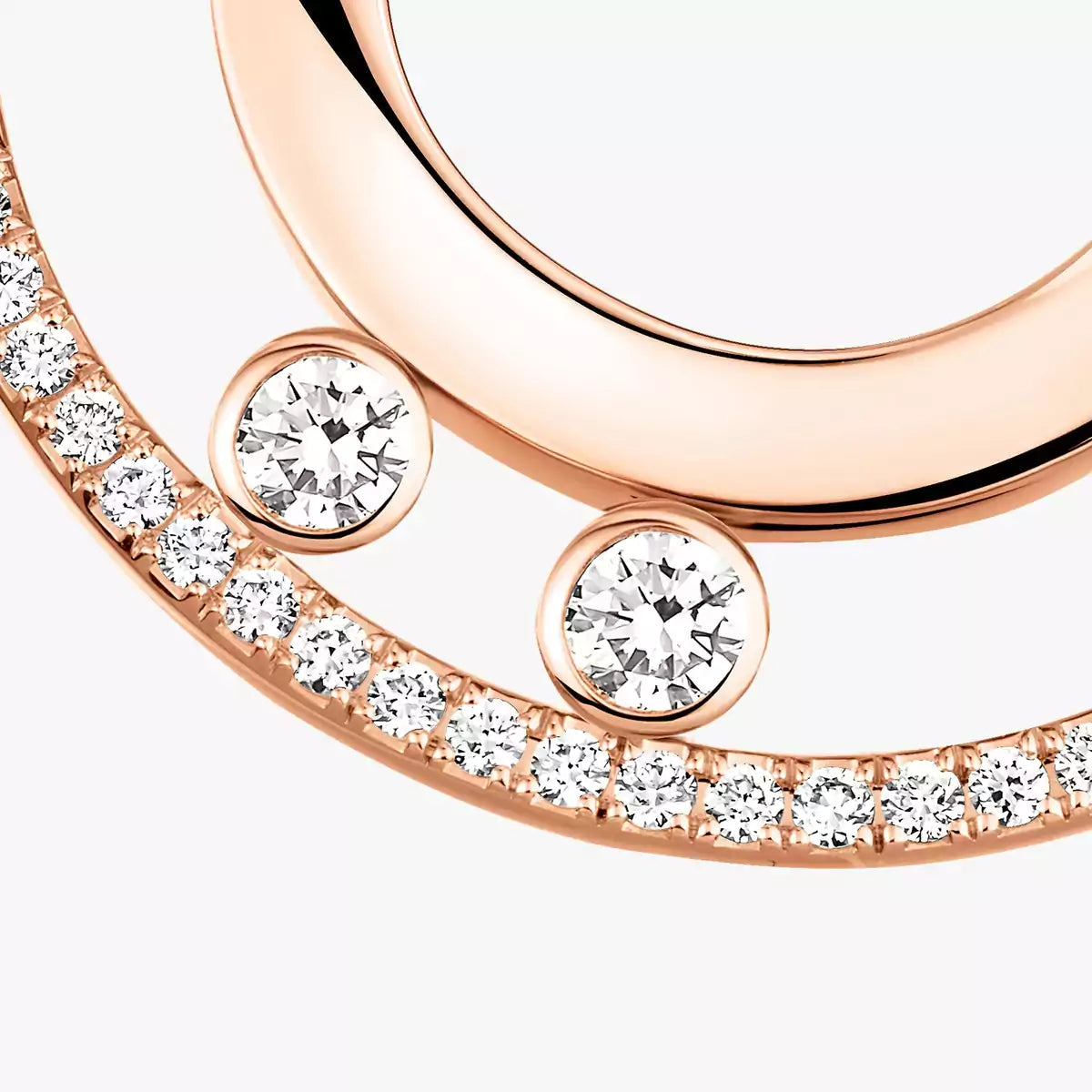 [Imperial Jewelrys]Move Romane Small Diamond Hoop Earrings