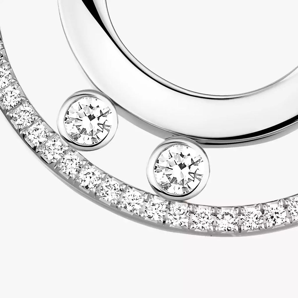 [Imperial Jewelrys]Move Romane Small Diamond Hoop Earrings