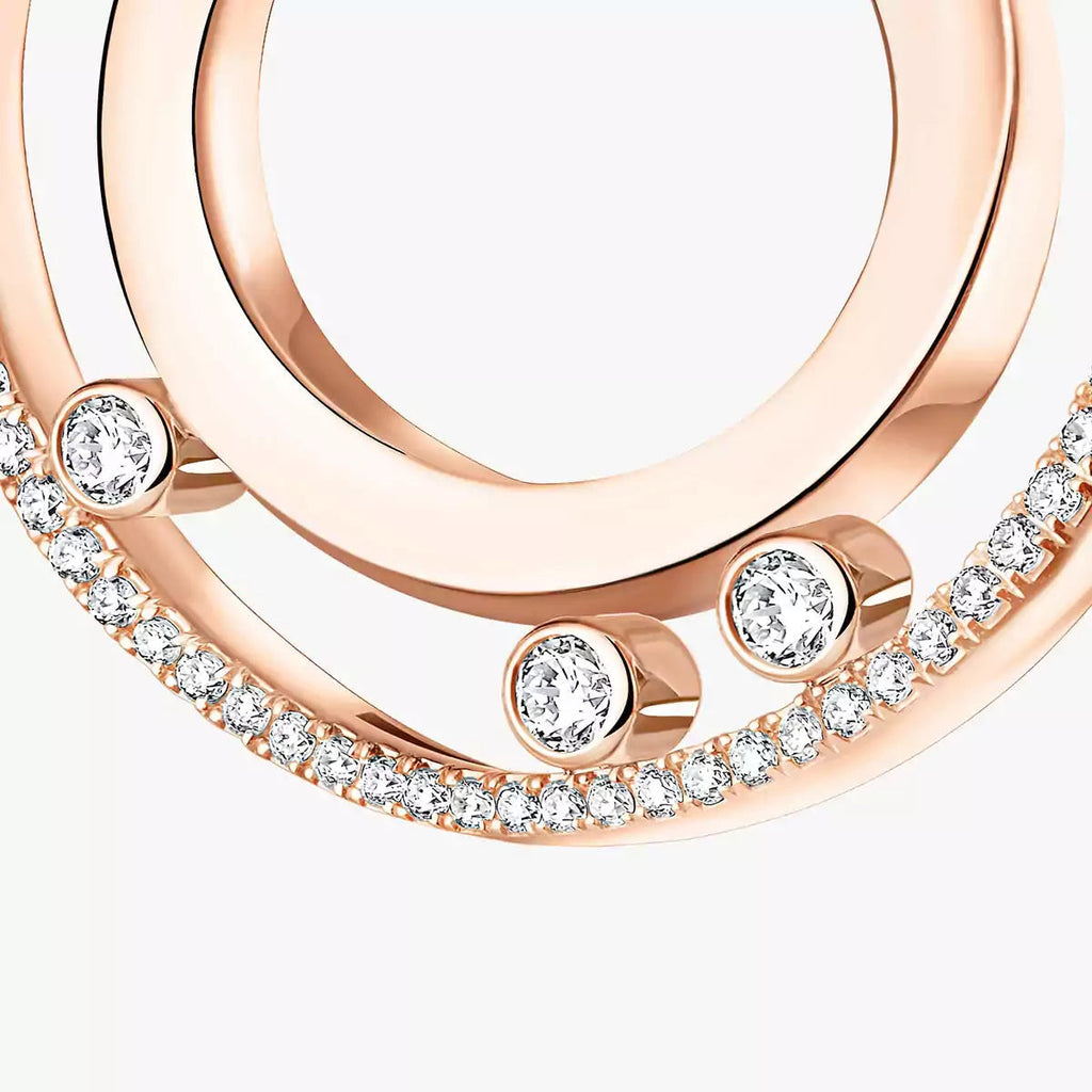 [Imperial Jewelrys]Move Romane Small Diamond Hoop Earrings