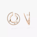 [Imperial Jewelrys]Move Romane Small Diamond Hoop Earrings