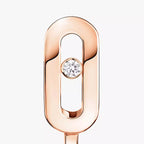 [Imperial Jewelrys]Diamond Mini Hoop Earrings Move Classique