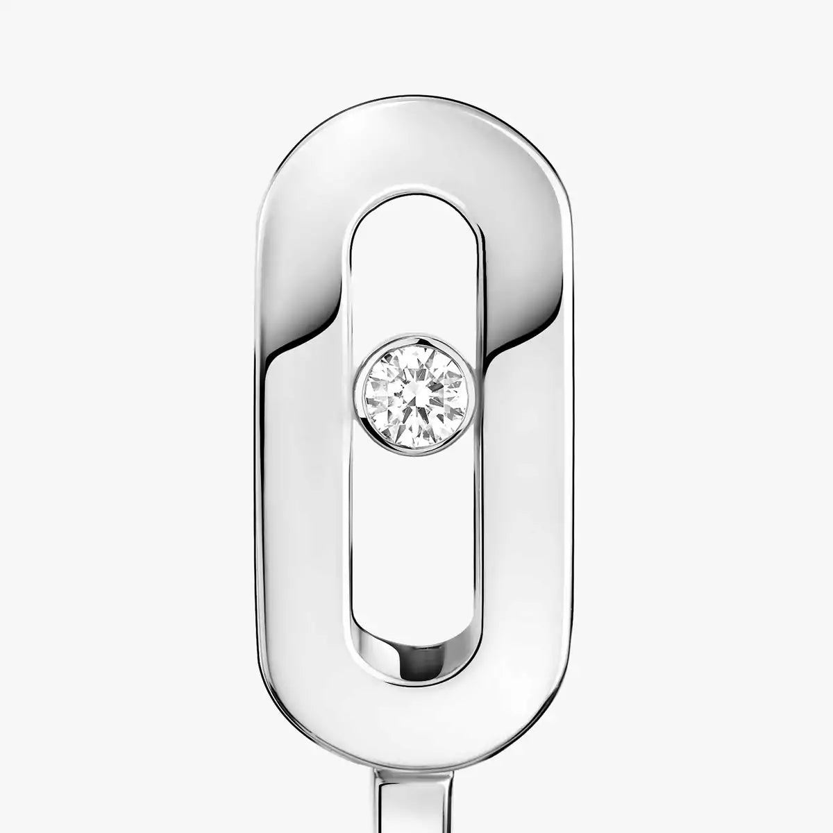 [Imperial Jewelrys]Diamond Mini Hoop Earrings Move Classique