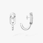 [Imperial Jewelrys]Diamond Mini Hoop Earrings Move Classique